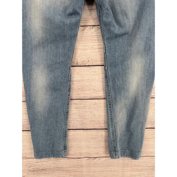 Diesel Eazee Relaxed Boyfriend Low Waist Jeans Womens 27x32 Blue Light Wash - Picture 6 of 12